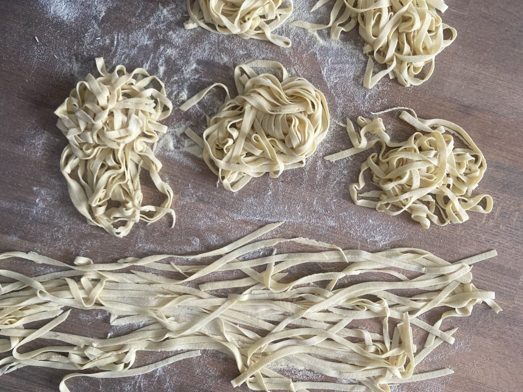 Domáce tagliatelle
