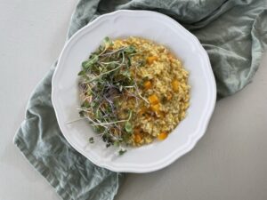 Tekvicové risotto s mrkvou