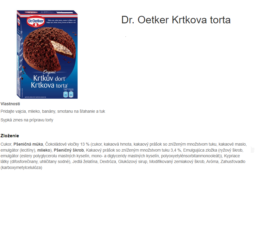 Krtková torta